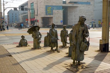 Polonya. Wroclaw Monument Jerzy Kalina için 