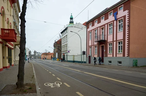 Alemania Potsdam Casas Calles Potsdam Paisaje Urbano Febrero 2018 — Foto de Stock