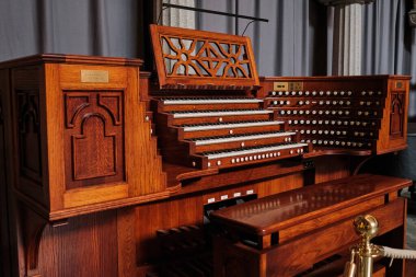 İsveç. Stockholm. Stockholm Belediye Binası. Belediye Binası 'nın içi. 17 Eylül 2018