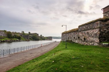 Finlandiya. Helsinki. Helsinki 'deki Sveaborg kalesinin bölgesi. 16 Eylül 2018