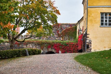 Finlandiya. Helsinki. Helsinki 'deki Sveaborg kalesinin bölgesi. 16 Eylül 2018