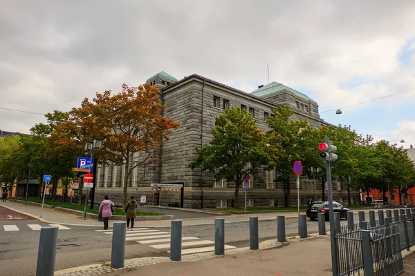 Norwegen Oslo Häuser Und Straßen Oslo Herbstliches Stadtbild September 2018 — Stockfoto