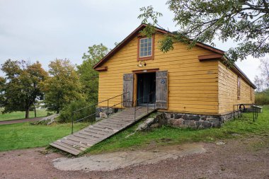 Finlandiya. Helsinki. Helsinki 'deki Sveaborg kalesinin bölgesi. 16 Eylül 2018