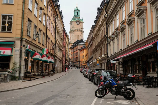 Sweden Stockholm Houses Streets Stockholm Autumn Cityscape September 2018 — Stock Photo, Image