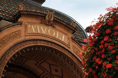 Danimarka. Kopenhag 'da. Kopenhag 'daki eğlence parkı Tivoli. 19 Eylül 2018