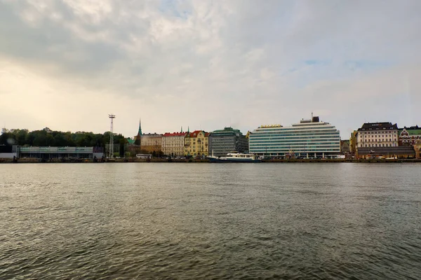 Finlande Helsinki Quai Avec Des Navires Helsinki Septembre 2018 — Photo