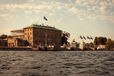 Danimarka. Kopenhag 'da. Kopenhag 'ın evleri ve sokakları. Şehrin sonbahar manzarası. 19 Eylül 2018