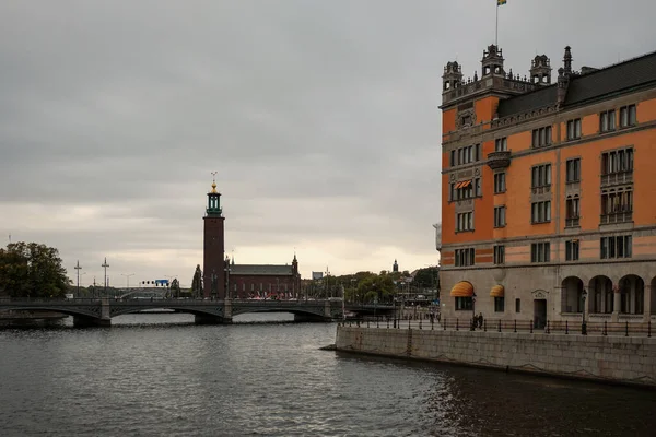 Sweden Stockholm Houses Streets Stockholm Autumn Cityscape September 2018 — Stock Photo, Image