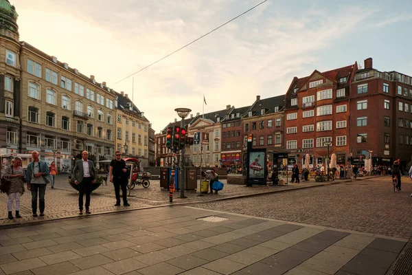 デンマーク コペンハーゲン コペンハーゲンの家や通り 街の秋の風景 2018年9月19日 — ストック写真