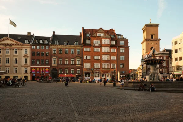 Dinamarca Copenhaga Casas Ruas Copenhague Cidade Paisagem Outono Setembro 2018 Fotos De Bancos De Imagens