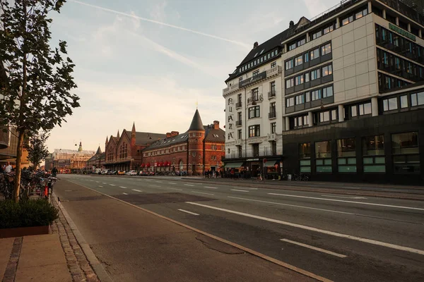 Denemarken Kopenhagen Huizen Straten Van Kopenhagen Stadsherfst Landschap September 2018 Rechtenvrije Stockafbeeldingen