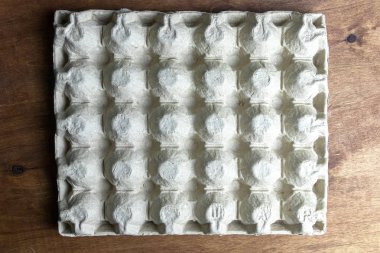 Boş yumurta kutusunu, arka planı, dokuyu kapatın