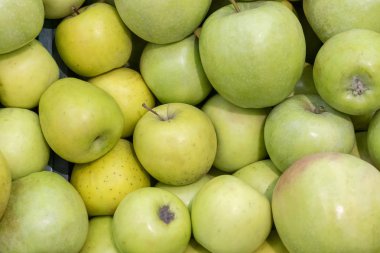 yeşil elma yakın çekim makro, arka plan