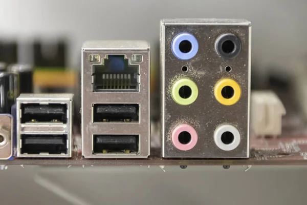 typical new PC computer motherboard (socket 1151) - isolated