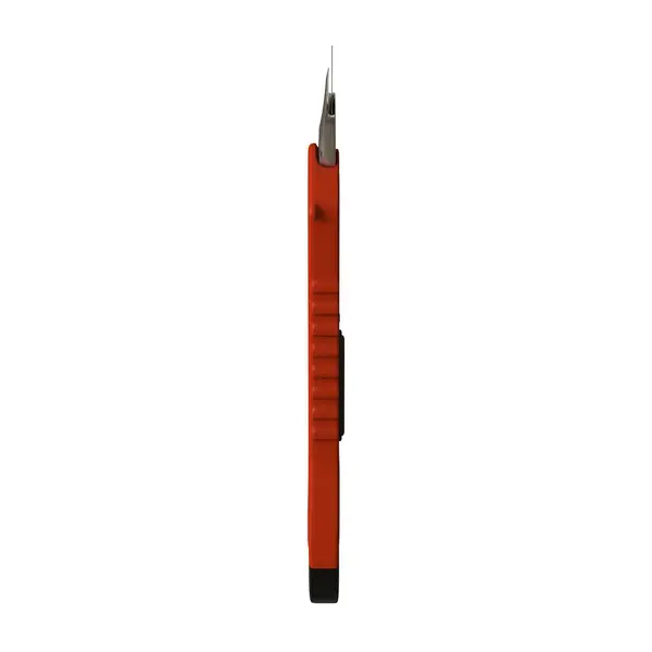Kırmızı kağıt bıçağı beyaz arka planda izole edilmiş. Yüksek çözünürlüklü 3D tasarım. Büyütülebilir ve arka plan ya da doku olarak kullanılabilir.. — Stok fotoğraf