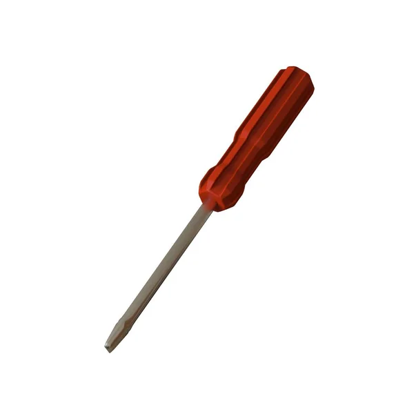 Screwdriver Red Pen White Background Isolate Rendering Excellent Quality High — Stock Photo, Image