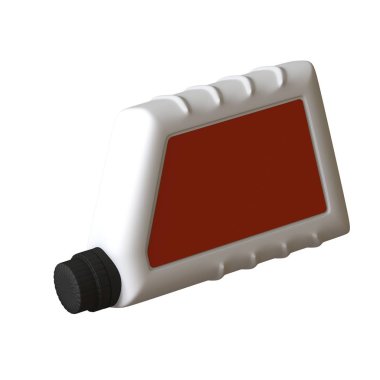 Beyaz arka planda yağlı yağ şişesi. Yüksek çözünürlüklü 3D tasarım. Büyütülebilir ve arka plan ya da doku olarak kullanılabilir..