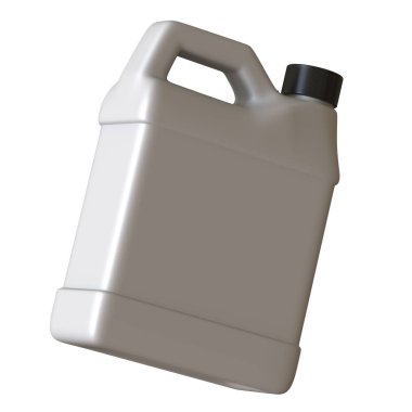 Beyaz arka planda yağlı yağ şişesi. Yüksek çözünürlüklü 3D tasarım. Büyütülebilir ve arka plan ya da doku olarak kullanılabilir..