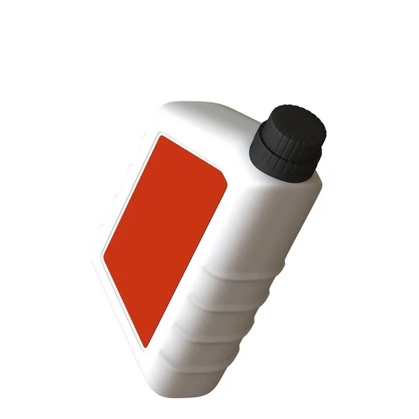 Smeeroliefles op witte ondergrond. 3d weergave van uitstekende kwaliteit in hoge resolutie. Het kan worden vergroot en gebruikt als achtergrond of textuur. — Stockfoto