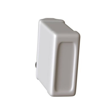 Beyaz arka planda yağlı yağ şişesi. Yüksek çözünürlüklü 3D tasarım. Büyütülebilir ve arka plan ya da doku olarak kullanılabilir..