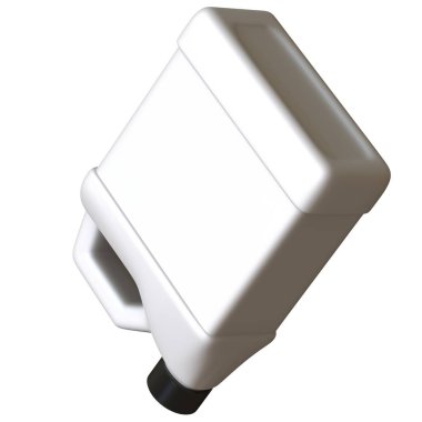 Beyaz arka planda yağlı yağ şişesi. Yüksek çözünürlüklü 3D tasarım. Büyütülebilir ve arka plan ya da doku olarak kullanılabilir..