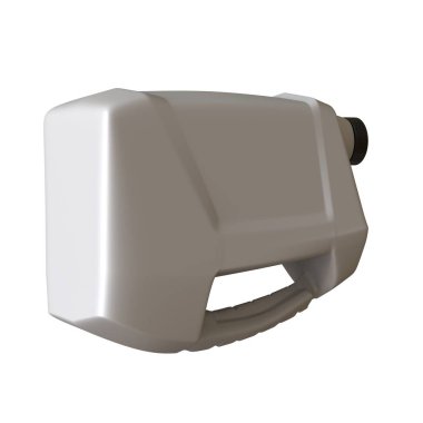 Beyaz arka planda yağlı yağ şişesi. Yüksek çözünürlüklü 3D tasarım. Büyütülebilir ve arka plan ya da doku olarak kullanılabilir..