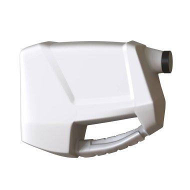 Beyaz arka planda yağlı yağ şişesi. Yüksek çözünürlüklü 3D tasarım. Büyütülebilir ve arka plan ya da doku olarak kullanılabilir..