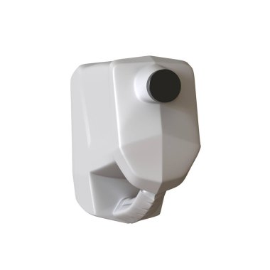 Beyaz arka planda yağlı yağ şişesi. Yüksek çözünürlüklü 3D tasarım. Büyütülebilir ve arka plan ya da doku olarak kullanılabilir..