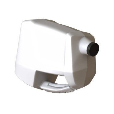 Beyaz arka planda yağlı yağ şişesi. Yüksek çözünürlüklü 3D tasarım. Büyütülebilir ve arka plan ya da doku olarak kullanılabilir..