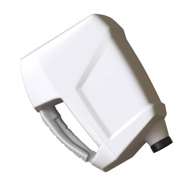 Beyaz arka planda yağlı yağ şişesi. Yüksek çözünürlüklü 3D tasarım. Büyütülebilir ve arka plan ya da doku olarak kullanılabilir..