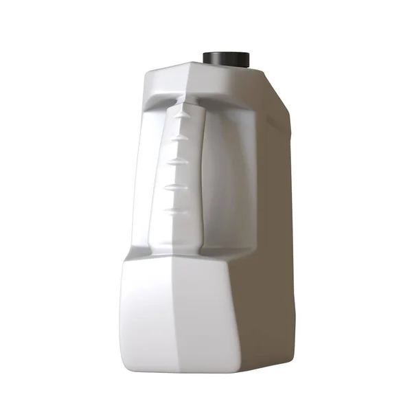 在白色底座上润滑油瓶. 3D渲染高品质的高分辨率。 它可以被放大并用作背景或纹理. — 图库照片