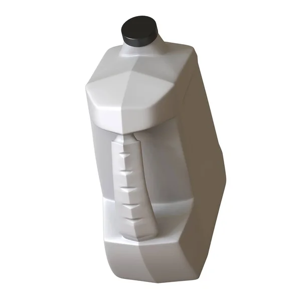 Мастильна пляшка олії на білому тлі. 3D візуалізація відмінної якості у високій роздільній здатності. Він може бути збільшений і використаний як фон або текстура . — стокове фото