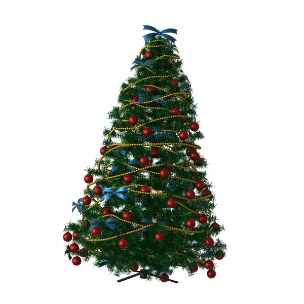 Christmas tree, isolate on a white background. 3D rendering of excellent quality in high resolution Stock Image