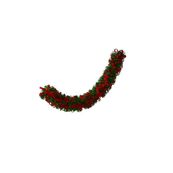 Christmas tree decoration, isolate on a white background. 3D rendering of excellent quality in high resolution — Stock Photo, Image