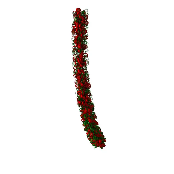 Christmas tree decoration, isolate on a white background. 3D rendering of excellent quality in high resolution — Stock Photo, Image