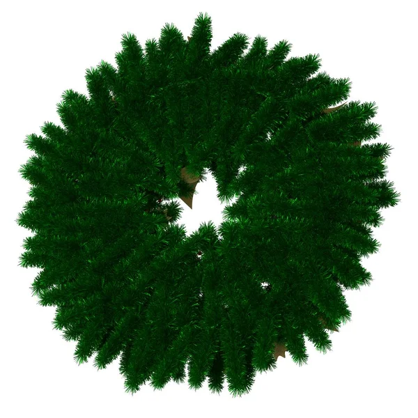 Christmas tree decoration, isolate on a white background. 3D rendering of excellent quality in high resolution — Stock Photo, Image