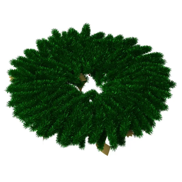 Christmas tree decoration, isolate on a white background. 3D rendering of excellent quality in high resolution — Stock Photo, Image