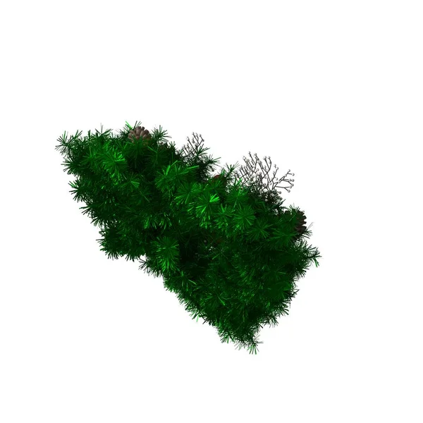 Decorazione dell'albero di Natale, isolare su uno sfondo bianco. Rendering 3D di ottima qualità in alta risoluzione — Foto Stock