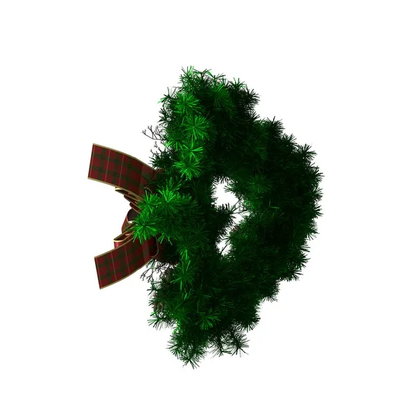 Christmas tree decoration, isolate on a white background. 3D rendering of excellent quality in high resolution — Stock Photo, Image