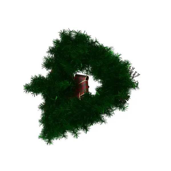 Christmas tree decoration, isolate on a white background. 3D rendering of excellent quality in high resolution — Stock Photo, Image