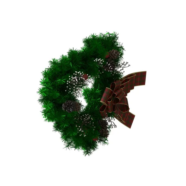 圣诞树装饰,隔离在白色的背景上. 3D高分辨率的高质量渲染 — 图库照片