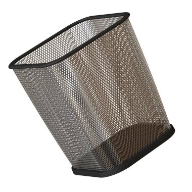 Beyaz arka planda çöp sepeti, izole et. Yüksek çözünürlüklü 3D tasarım. Büyütülebilir ve arka plan ya da doku olarak kullanılabilir..