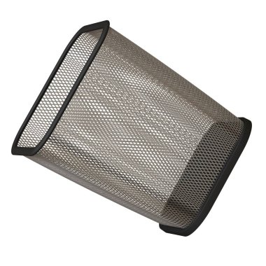 Beyaz arka planda çöp sepeti, izole et. Yüksek çözünürlüklü 3D tasarım. Büyütülebilir ve arka plan ya da doku olarak kullanılabilir..