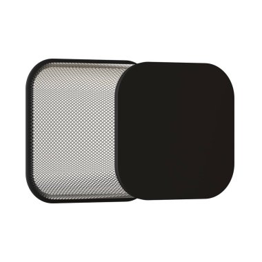 Beyaz arka planda çöp sepeti, izole et. Yüksek çözünürlüklü 3D tasarım. Büyütülebilir ve arka plan ya da doku olarak kullanılabilir..