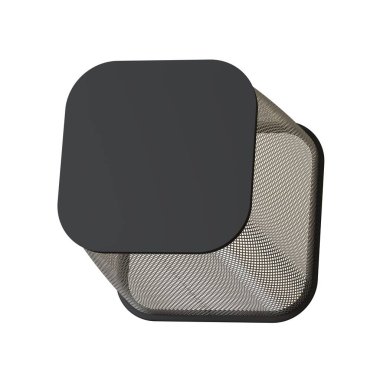 Beyaz arka planda çöp sepeti, izole et. Yüksek çözünürlüklü 3D tasarım. Büyütülebilir ve arka plan ya da doku olarak kullanılabilir..