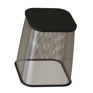 Beyaz arka planda çöp sepeti, izole et. Yüksek çözünürlüklü 3D tasarım. Büyütülebilir ve arka plan ya da doku olarak kullanılabilir..