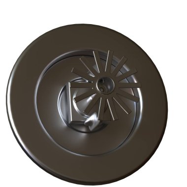 Beyaz arka planda yangın fıskiyesi, izole. Yüksek çözünürlüklü 3D tasarım. Büyütülebilir ve arka plan ya da doku olarak kullanılabilir..