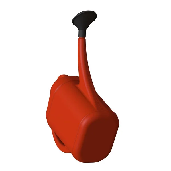 Red Garden Watering Can White Background Isolate Rendering Excellent Quality — Stock Photo, Image