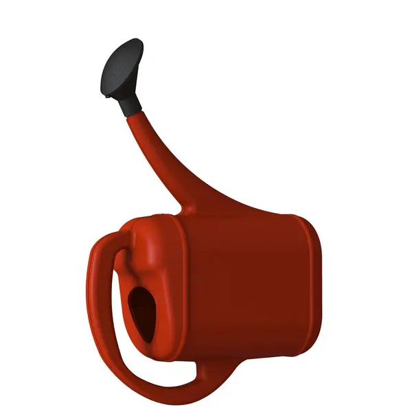 Red Garden Watering Can White Background Isolate Rendering Excellent Quality — Stock Photo, Image