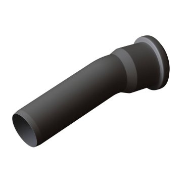 Beyaz arka planda plastik kanalizasyon borusu grisi, izole. Yüksek çözünürlüklü 3D tasarım. Büyütülebilir ve arka plan ya da doku olarak kullanılabilir..
